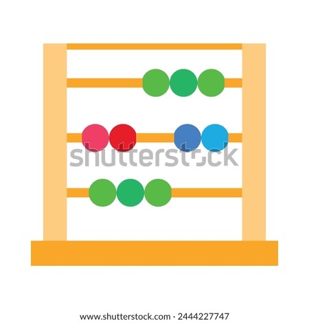 Abacus Vector Flat Icon Design