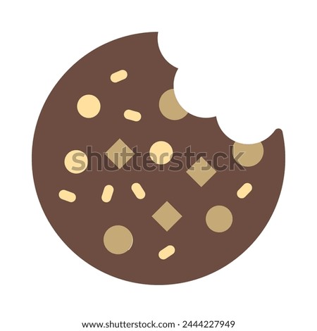 Cookies Vector Flat Icon Design