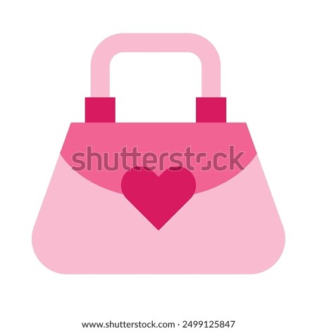 Ladies Purse Flat Icon Design For Personal nad Commercial Use