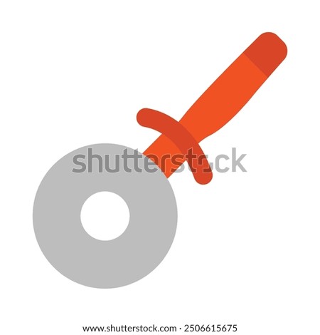 Pizza Cutter Flat Icon Design For Personal nad Commercial Use