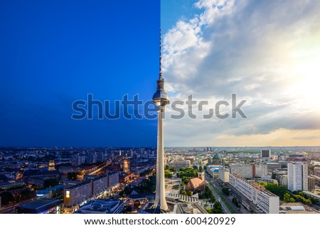 Similar – Image, Stock Photo Panoramic view of Berlin, Germany.