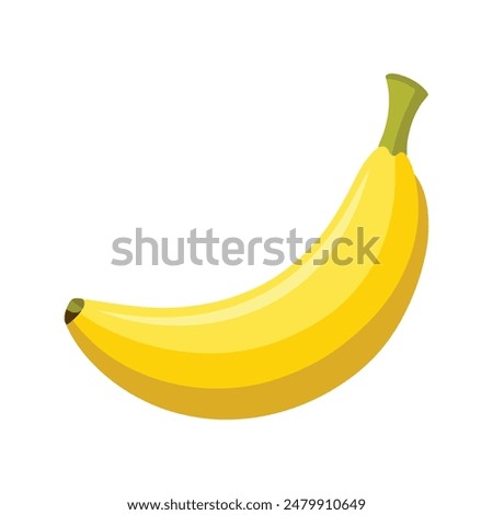 a banana  on white background