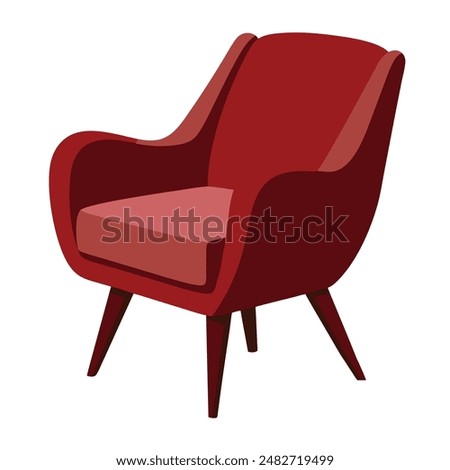 illustration of Lawson Chair isolated on white