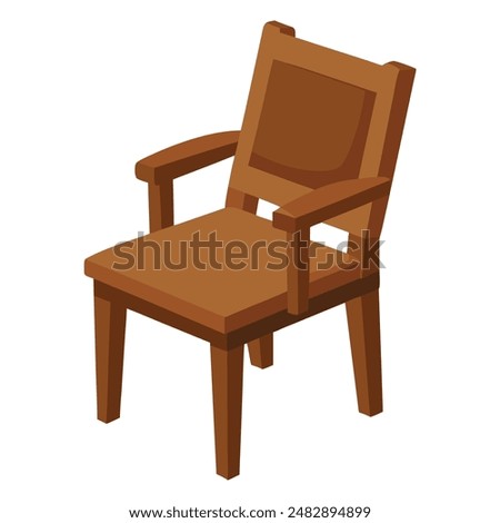 Similar – Image, Stock Photo Old, rustic wooden chair stands in a bush