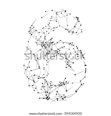 The number of plexes atomic lattice on a white background.