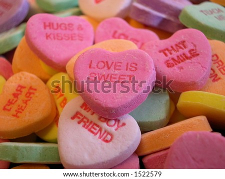 love is sweet candy heart