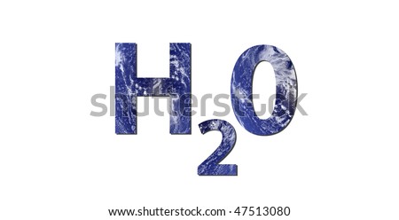 The Word H2o Is Written With Letters Made From Water. Water Picture ...