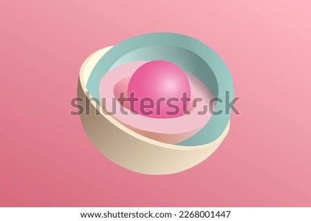 3d, abstract background, pastel neon balls, primitive geometric shapes, simple mockup, minimal design elements, vector