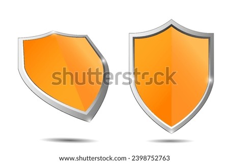 Security shield icon set, shield logo. Security shield symbol. Vector illustration.