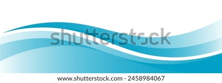 Blue and white business wave banner background. vector