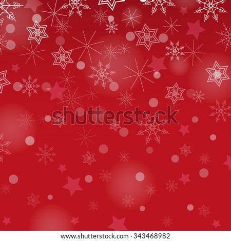 Red Snowflakes Christmas Background Stock Vector Illustration 343468982 : Shutterstock