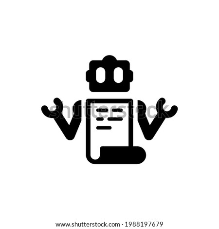 Robot txt icon. Vector EPS file.