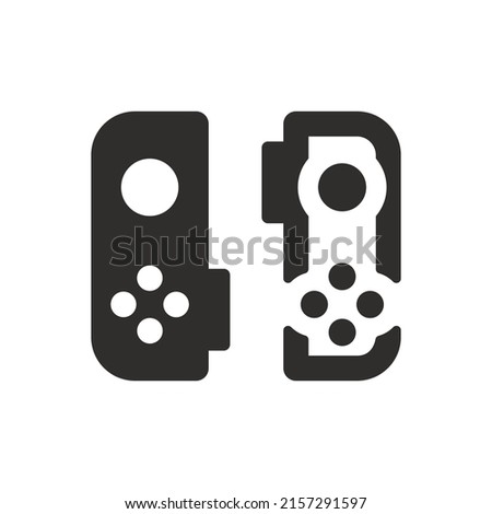 Nintendo game controller icon on white background