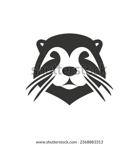 Sea otter Icon on White Background - Simple Vector Illustration