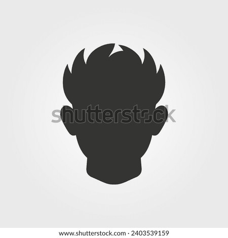 Hair style ivy league icon - Simple Vector Illustration