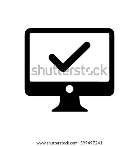 Computer check mark icon