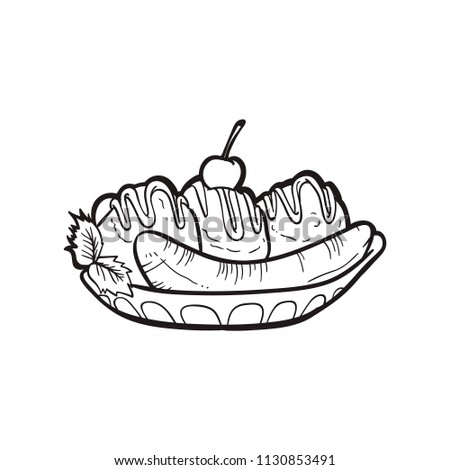 72 Coloring Pages Banana Split  Latest Free