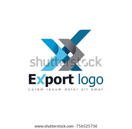 Export Branding Identity Corporate vector logo design