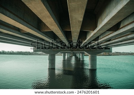 Image, Stock Photo Under the columns Summer