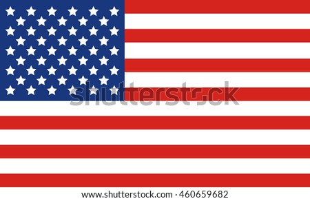 United States Flag Stock Vector 460659682 : Shutterstock