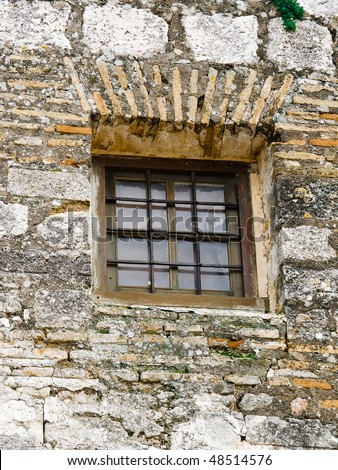 window in Gothic wall