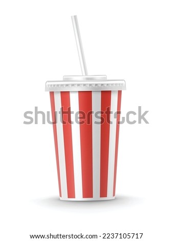 cup red drink art vector icon template isolated white background