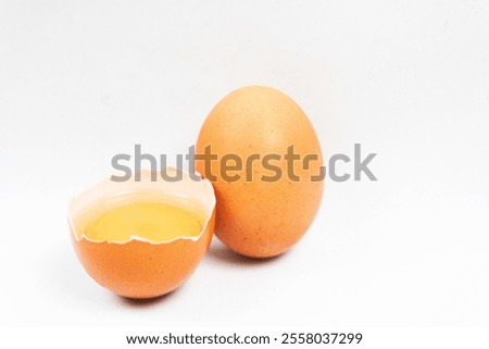 Similar – Image, Stock Photo Egg shells on a cream-coloured background. Kitchen concept.