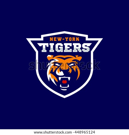 Tigers team sport logo emblem