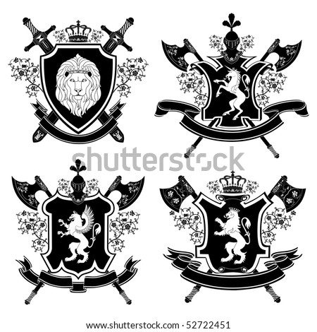 Coat Of Arms. Vector Illustration. - 52722451 : Shutterstock