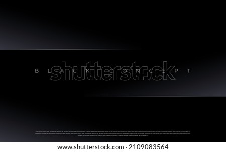 Black premium abstract background with luxury dark lines and darkness geometric shapes. Modern exclusive background for poster, banner, wallpaper and futuristic design concepts. Vector EPS
 Сток-фото © 
