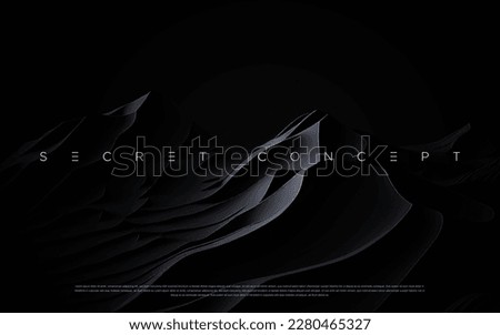 Abstract 3d background with rock texture and dark futuristic carbon effect. Realistic wallpaper and luxury flowing black object. Elegant backdrop for poster, website, brochure, banner, app etc… vector