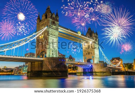 Similar – Image, Stock Photo Tower Bridge at night.