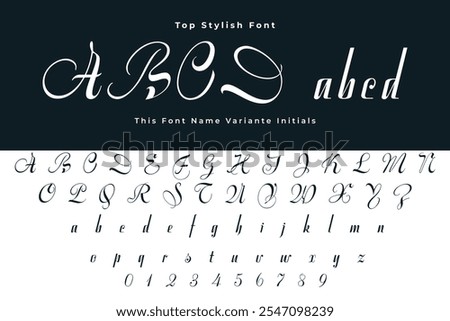 This Font Name Variante Initials. For wedding invitations, cards, decoration.