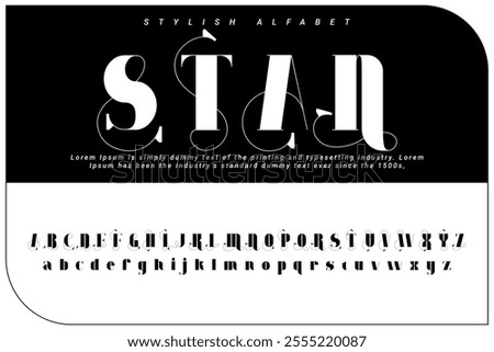 Stan Rogers Stylish alphabet display vector font and Beautiful luxury Font