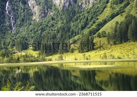 Similar – Foto Bild Der steirische Bodensee mit Bergen und deren Spiegelung