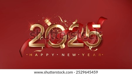 Similar – Image, Stock Photo Background of new year merry christmas sweets, eating in christmas concept, minimal design with copy space