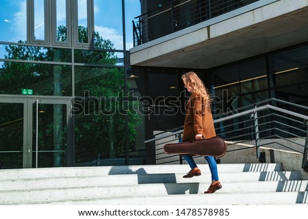 Similar – Image, Stock Photo Violin in violin case