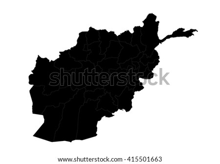 vector map - Afghanistan