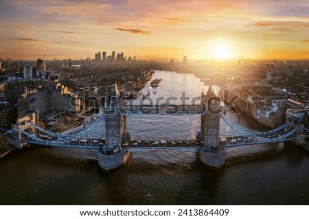 Similar – Image, Stock Photo Traffic on Tower Bridge.