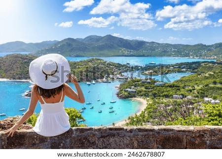 Similar – Image, Stock Photo beautiful View of the Hallstatt from lake Hallstater See, Austria with blue boat on the front popular tourist location