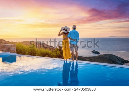 Similar – Image, Stock Photo Beautiful female on sea background