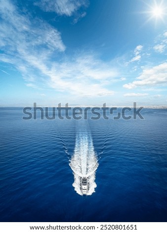 Similar – Image, Stock Photo Boats with colorful fronts in harbor