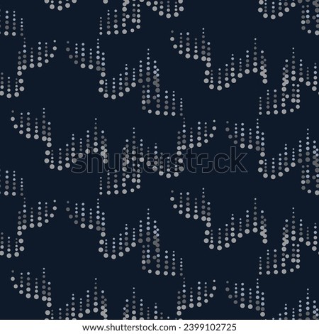 Dark blue aurora borealis abstract seamless background pattern vector illustration