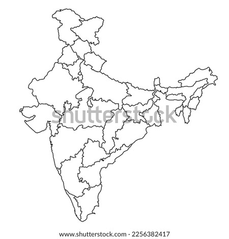 New India map 2023 ( Jammu and Kashmir and Ladakh Union territory)