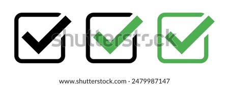check mark icon vector .symbol, sign, yes, right