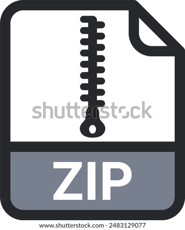 ZIP file icon vector. symbol, sign