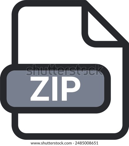 ZIP file icon vector. symbol, sign