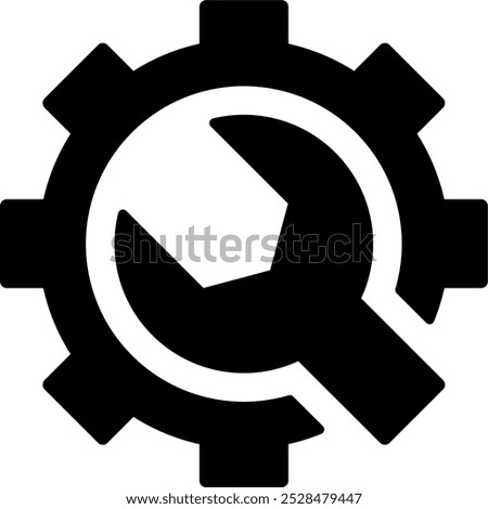 wrench vector. repair shop, mechanic, automotive, icon, symbol, logo