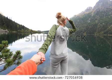 Similar – Image, Stock Photo Alpine scenery