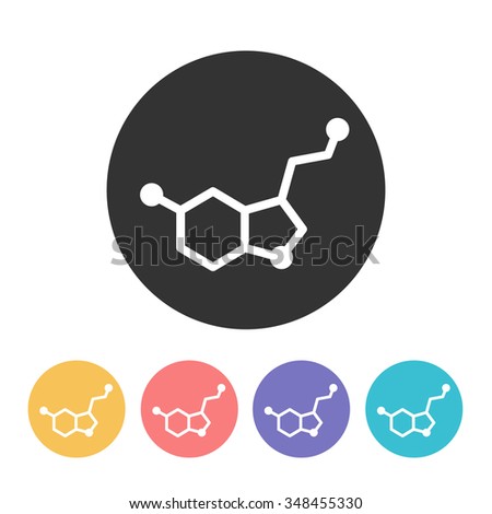 serotonin icon. vector illustration